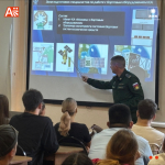 Артёмовские школьники узнали о военно-космических специальностях.