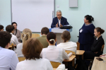 Почётный гражданин Артёма Виктор Горчаков встретился с учениками 17 школы